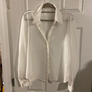 Abercrombie Sheer Button Up NWOT